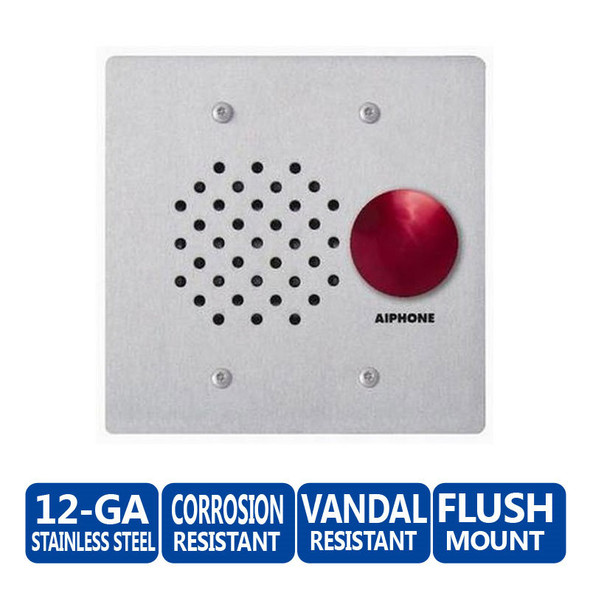 Aiphone LE-SSR Vandal-Resistant Sub Station, LAF-C - 1